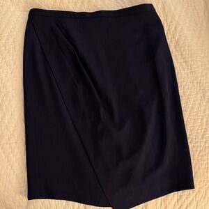 Elegant Navy Women's Wrap Skirt